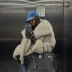 Theanne | Faux Fur Coat with Shawl Collar