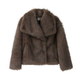 Theanne | Faux Fur Coat with Shawl Collar