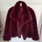 Theanne | Faux Fur Coat with Shawl Collar