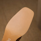 Thomasina | Square-Toe Strap Mary Jane Heels