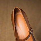 Thomasina | Square-Toe Strap Mary Jane Heels