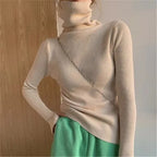 Ulaenne | Ribbed Turtleneck Sweater Slim Fit