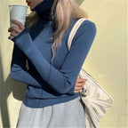 Ulaenne | Ribbed Turtleneck Sweater Slim Fit