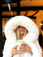 Ulaine | Oversized Hooded Faux Fur Coat