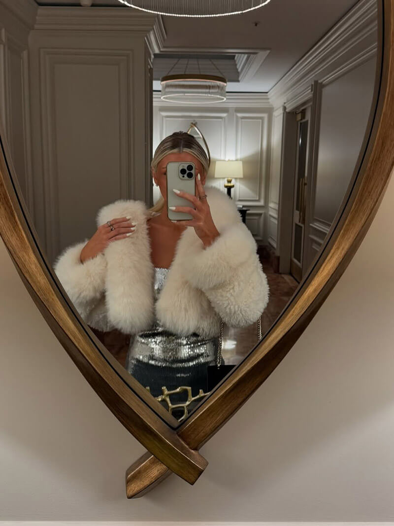 Ulaine | Oversized Hooded Faux Fur Coat