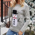 Ulanne | Snowman Christmas Sweater Crew Neck