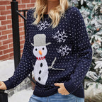Ulanne | Snowman Christmas Sweater Crew Neck