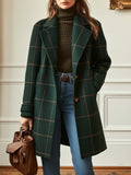 Ulara | Wool Blend Check Coat