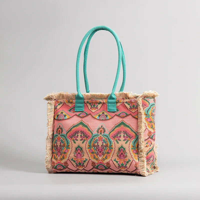 Imani™ | Bohemian Aztec Canvas Tote