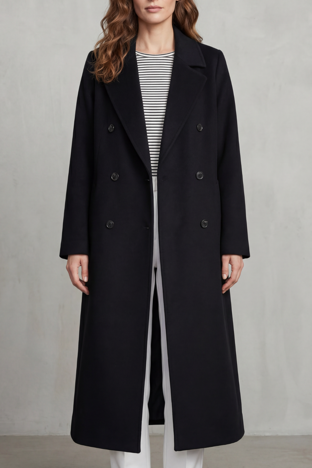 Verana | Double-Breasted Wool Blend Coat