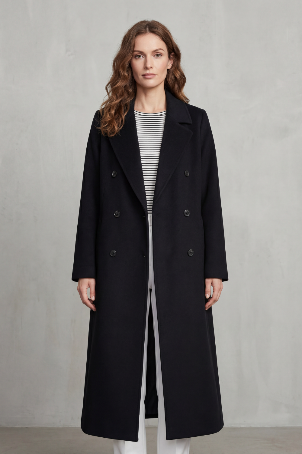 Verana | Double-Breasted Wool Blend Coat