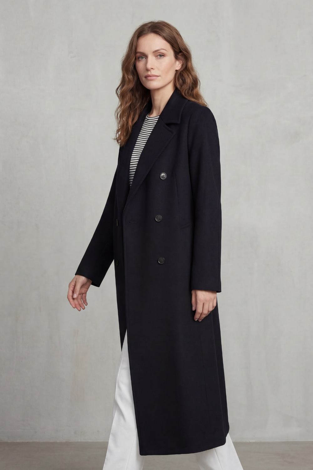 Verana | Double-Breasted Wool Blend Coat