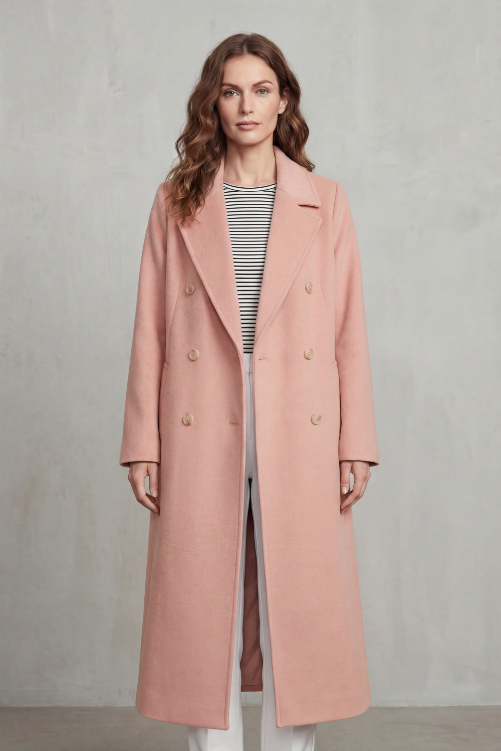Verana | Double-Breasted Wool Blend Coat