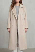 Verana | Double-Breasted Wool Blend Coat