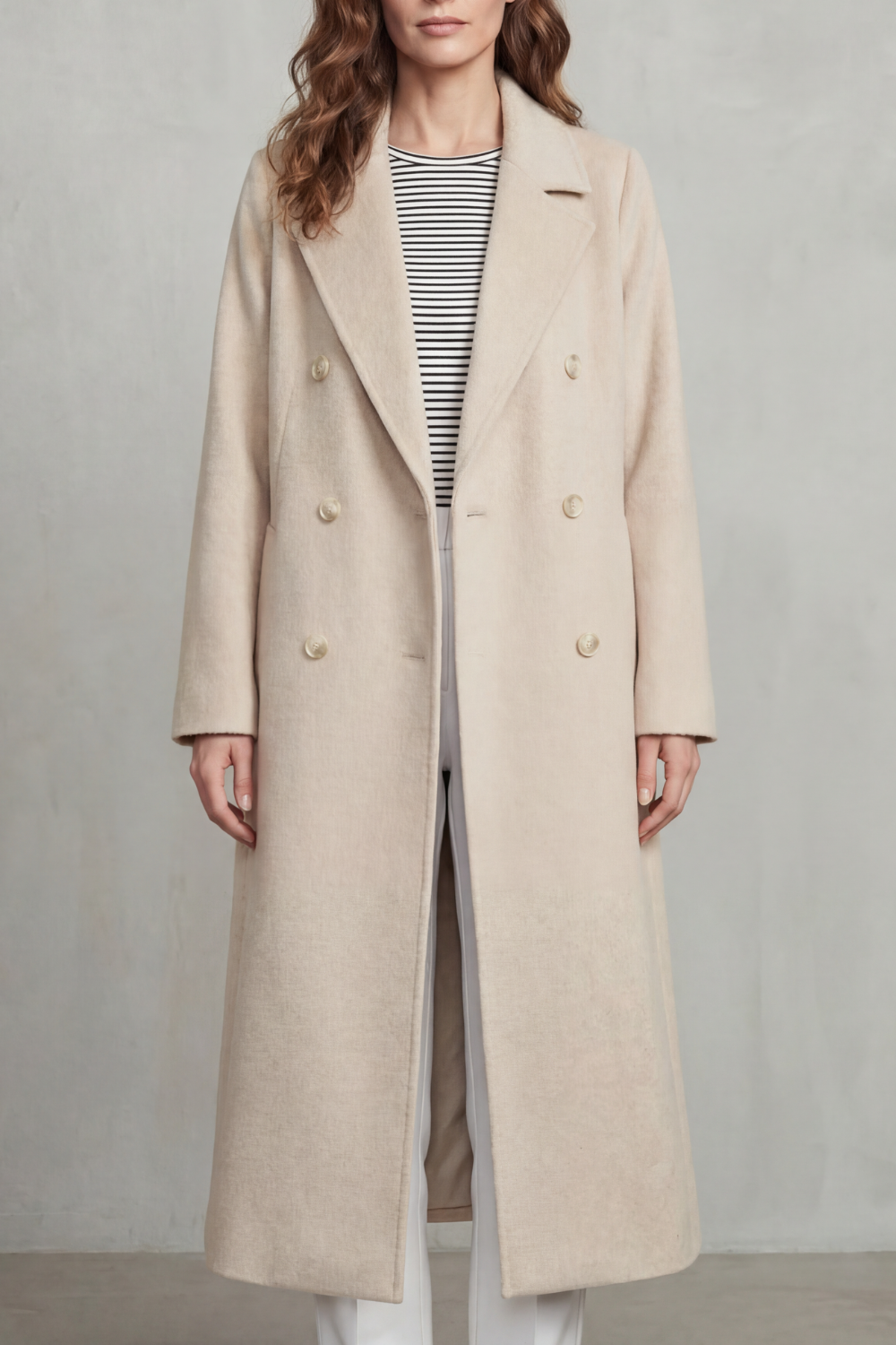 Verana | Double-Breasted Wool Blend Coat