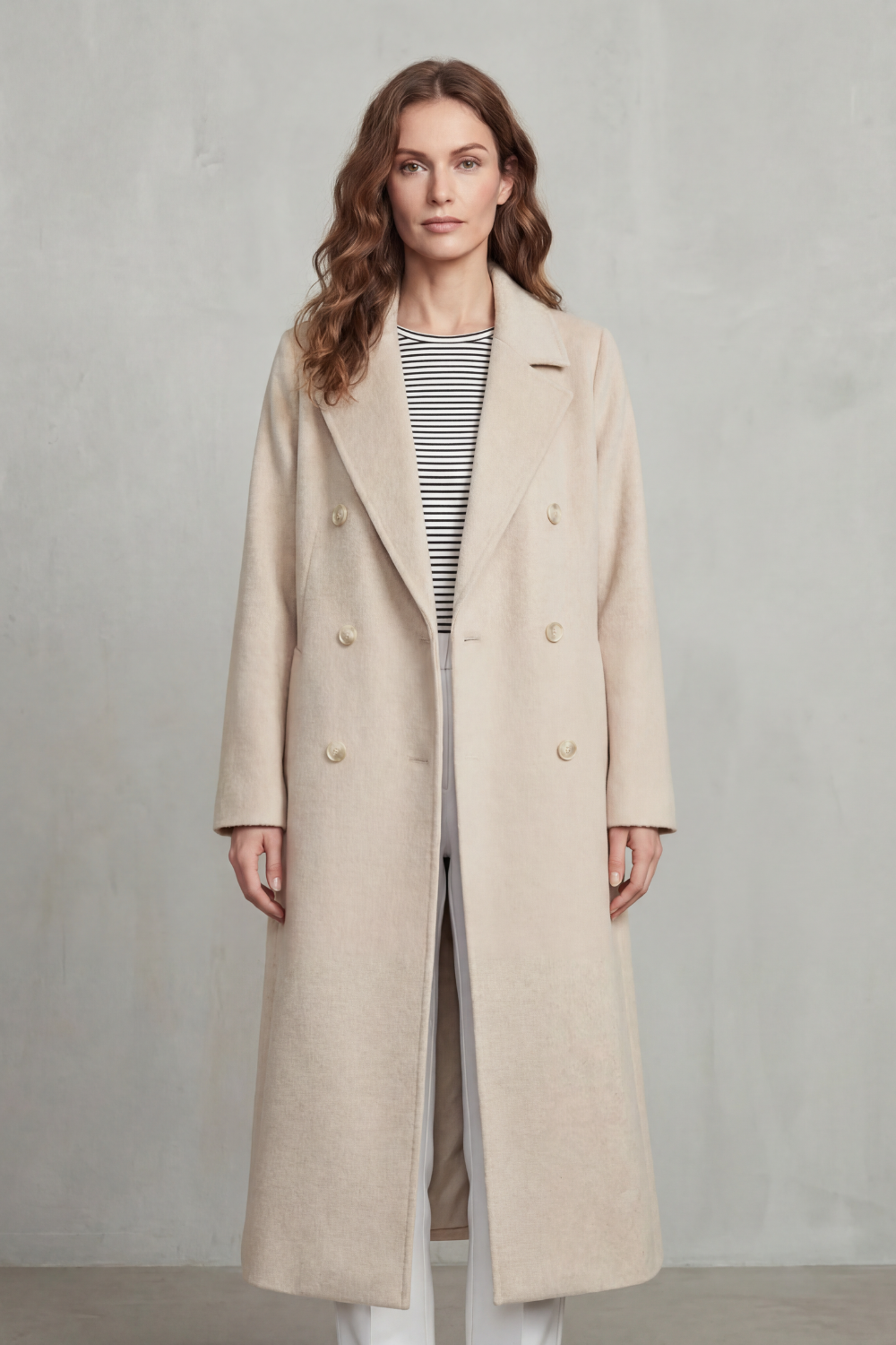 Verana | Double-Breasted Wool Blend Coat