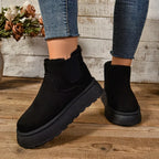 Verara | Suede Fur Lined Ankle Winter Boots