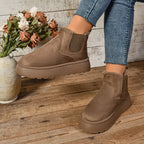 Verara | Suede Fur Lined Ankle Winter Boots