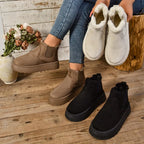 Verara | Suede Fur Lined Ankle Winter Boots