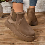 Verara | Suede Fur Lined Ankle Winter Boots
