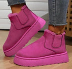 Verara | Suede Fur Lined Ankle Winter Boots