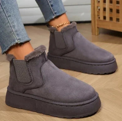 Verara | Suede Fur Lined Ankle Winter Boots