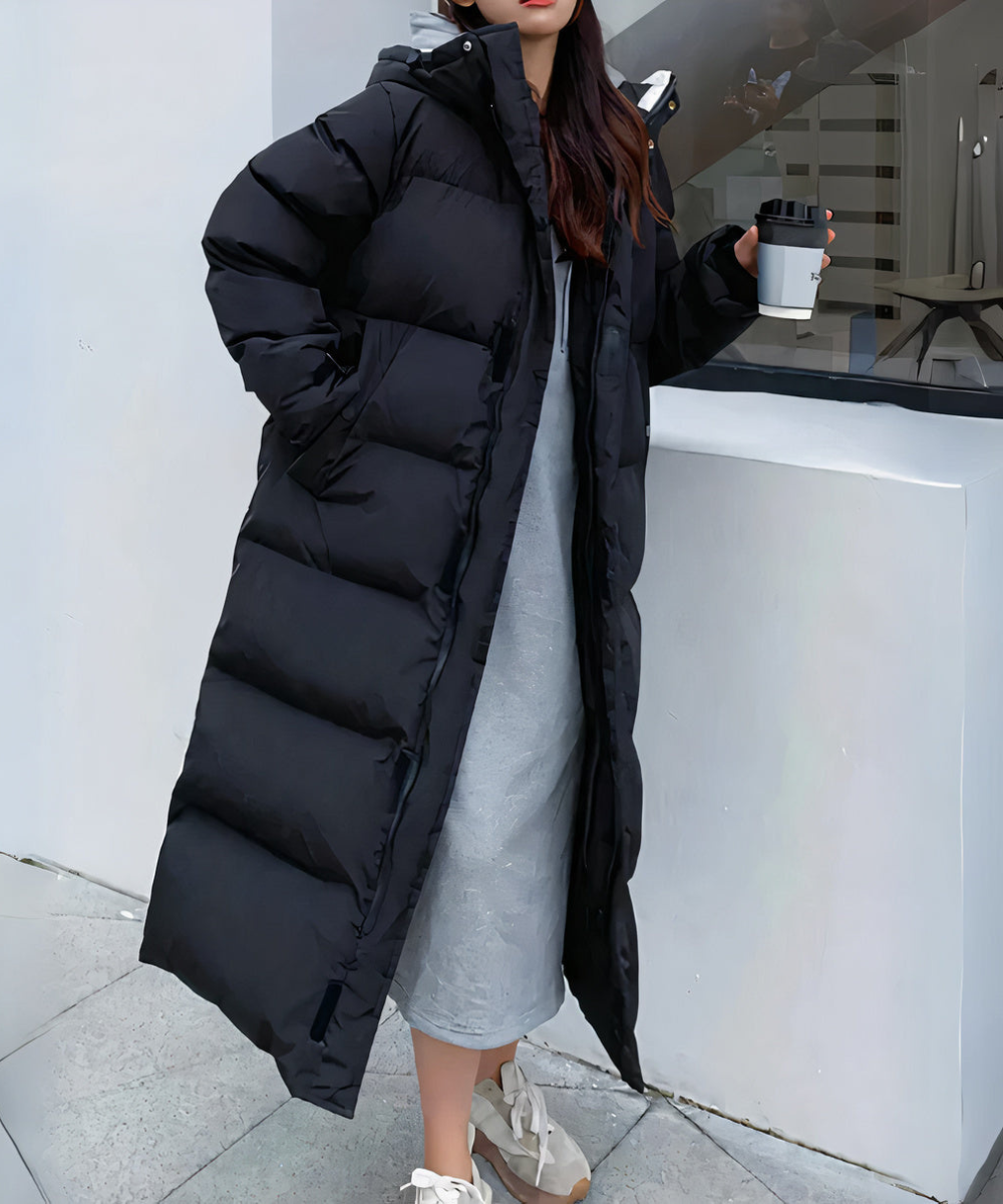 Verelle | Hooded Down Long Puffer Coat