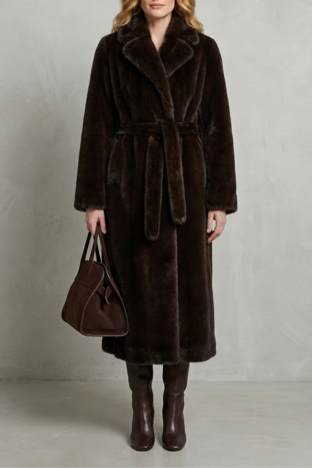 Verina | Long Faux Fur Coat Oversized Fit
