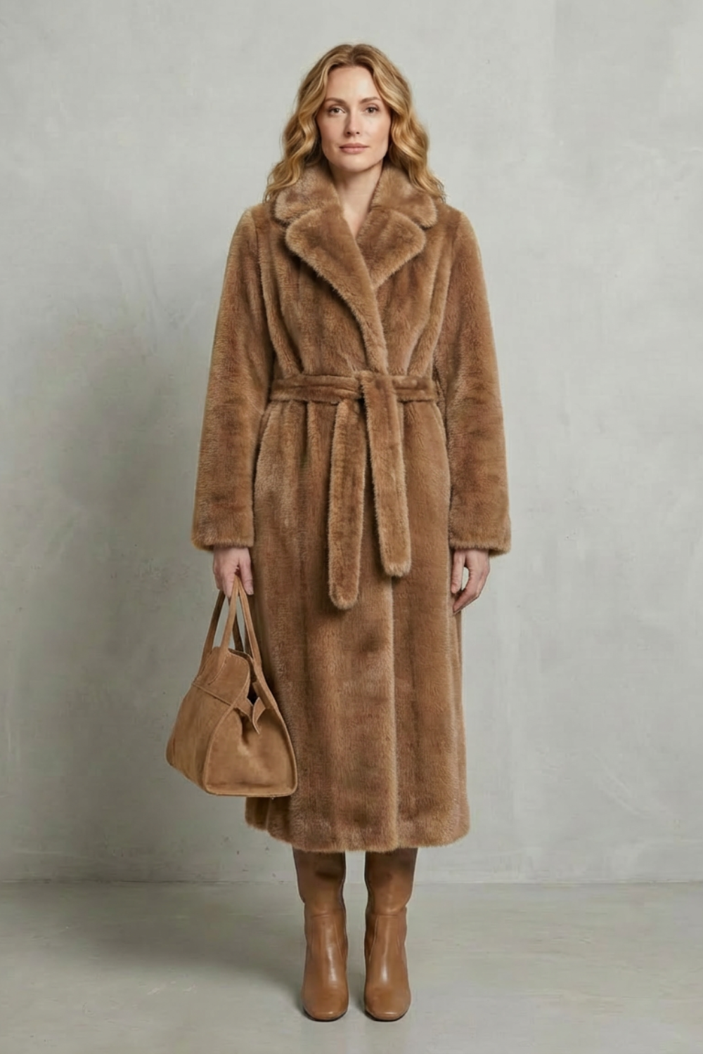 Verina | Long Faux Fur Coat Oversized Fit