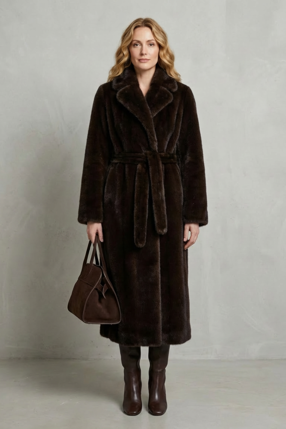 Verina | Long Faux Fur Coat Oversized Fit