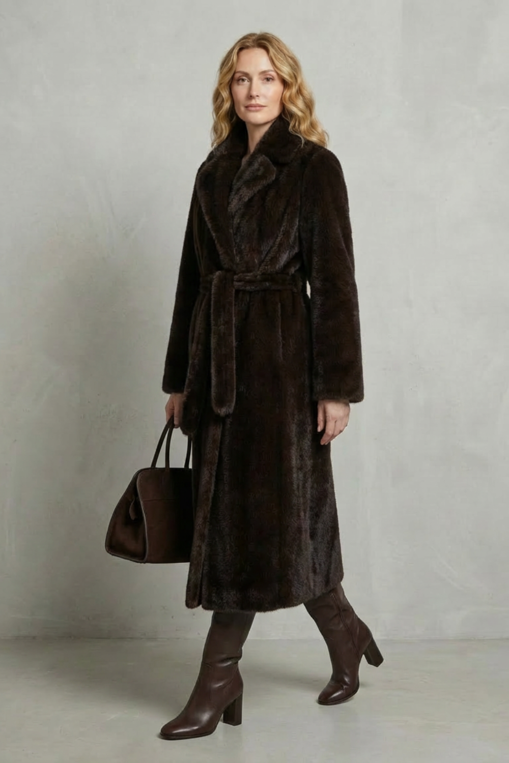 Verina | Long Faux Fur Coat Oversized Fit