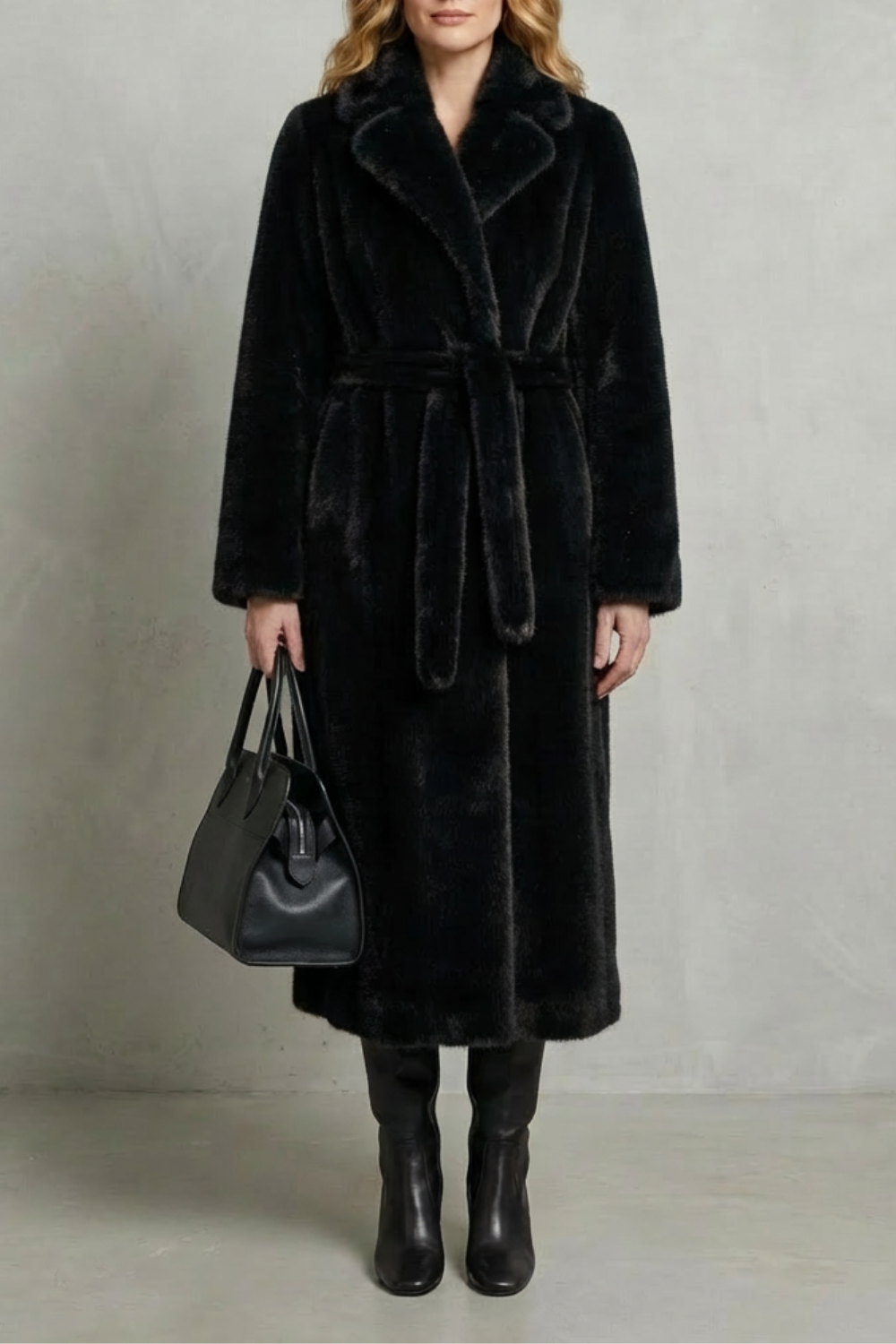 Verina | Long Faux Fur Coat Oversized Fit