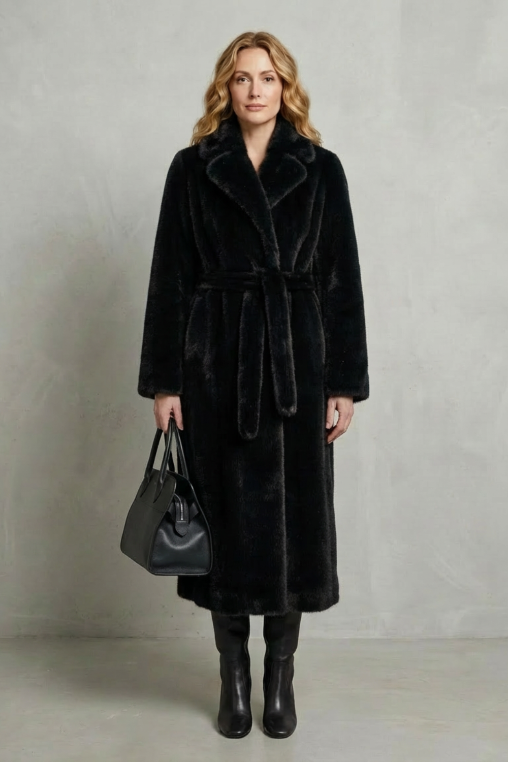 Verina | Long Faux Fur Coat Oversized Fit