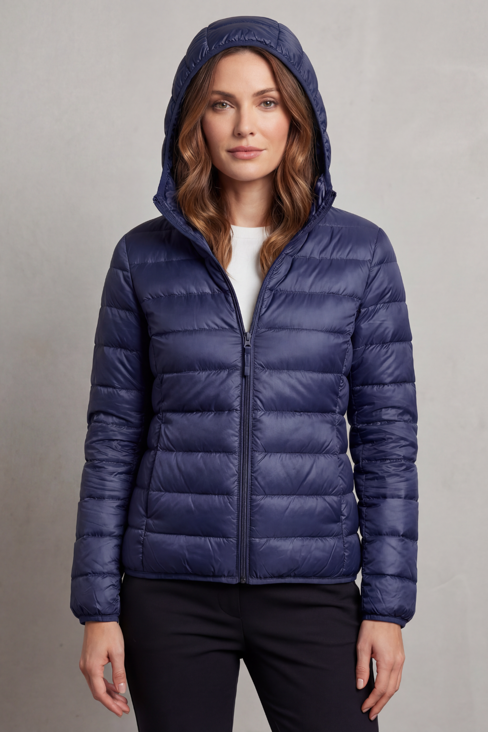 Vioette | Ultra Light Packable Hooded Puffer Jacket