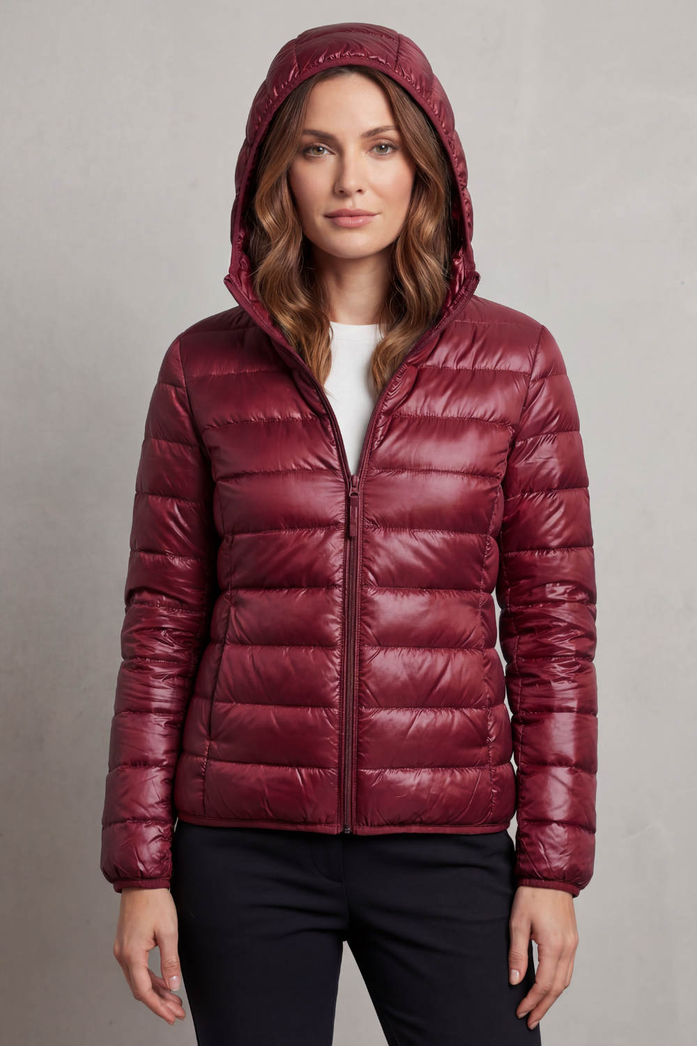 Vioette | Ultra Light Packable Hooded Puffer Jacket