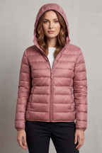 Vioette | Ultra Light Packable Hooded Puffer Jacket
