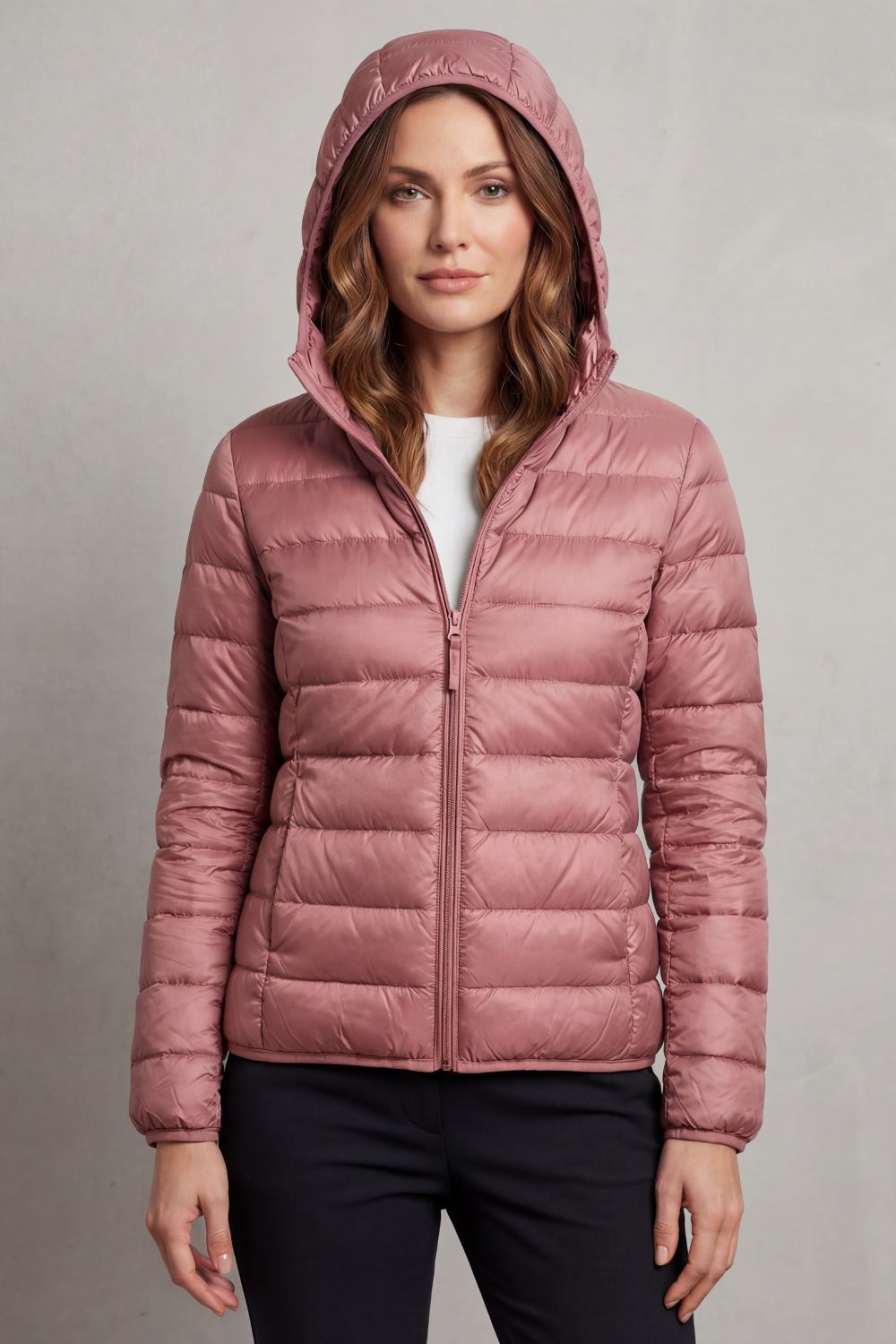 Vioette | Ultra Light Packable Hooded Puffer Jacket