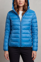 Vioette | Ultra Light Packable Hooded Puffer Jacket