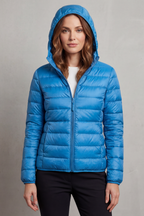 Vioette | Ultra Light Packable Hooded Puffer Jacket