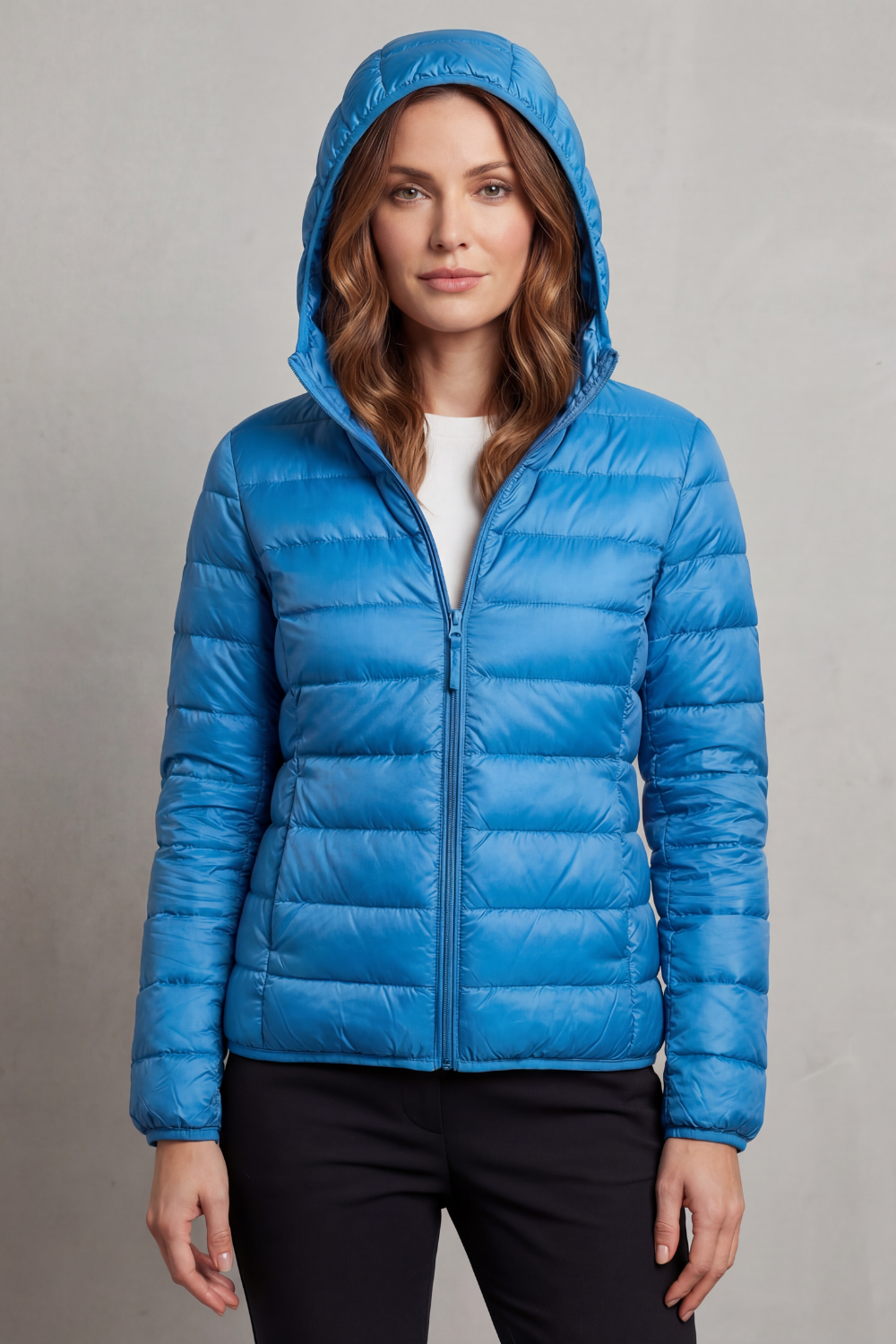 Vioette | Ultra Light Packable Hooded Puffer Jacket