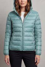 Vioette | Ultra Light Packable Hooded Puffer Jacket