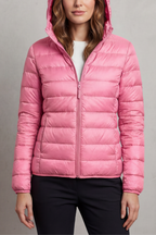 Vioette | Ultra Light Packable Hooded Puffer Jacket