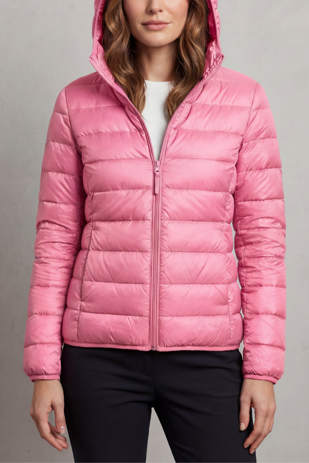 Vioette | Ultra Light Packable Hooded Puffer Jacket
