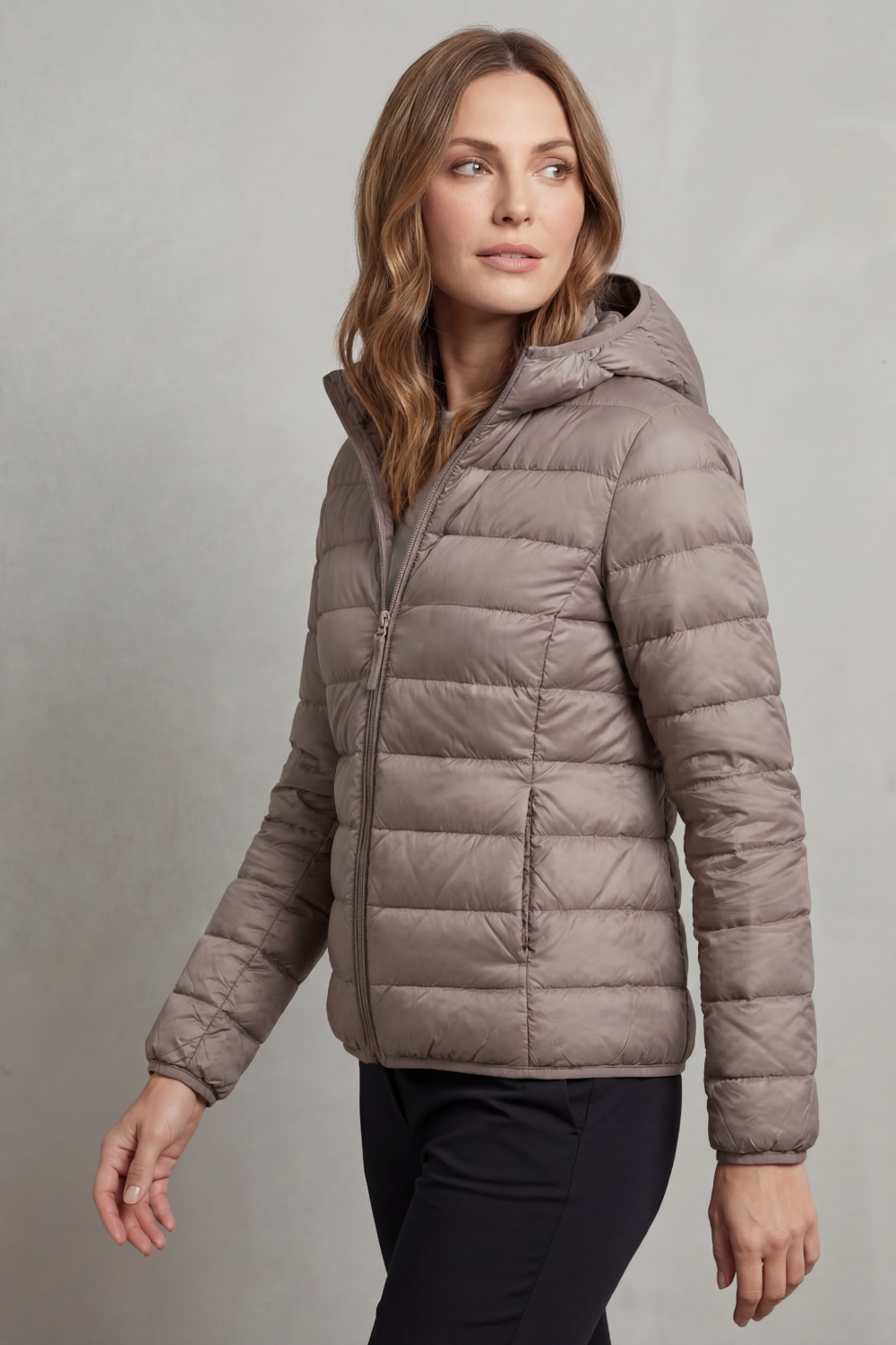 Vioette | Ultra Light Packable Hooded Puffer Jacket
