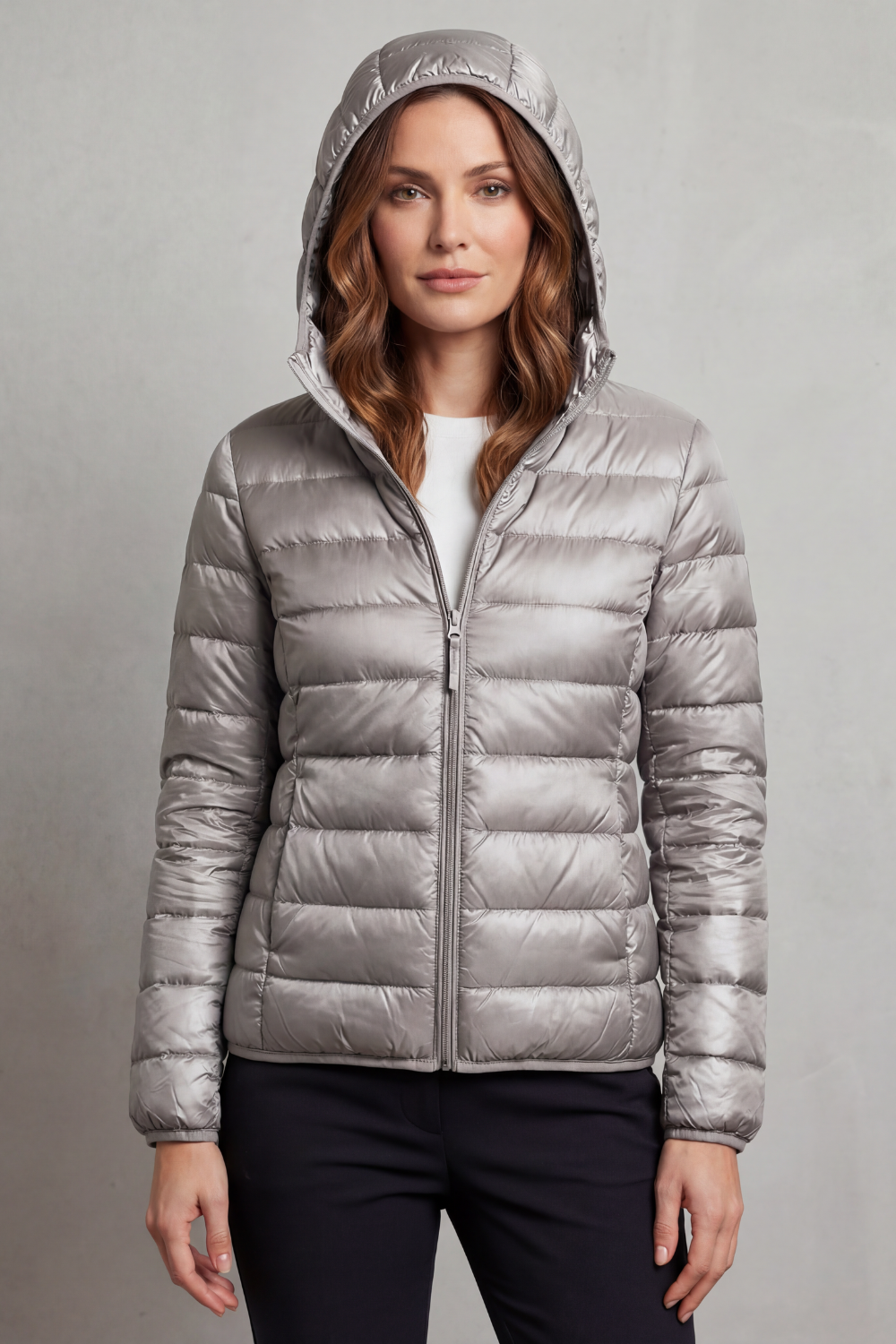 Vioette | Ultra Light Packable Hooded Puffer Jacket