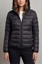 Vioette | Ultra Light Packable Hooded Puffer Jacket