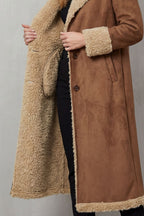 Wilhelmine | Long Winter Coat with Shearling Trim