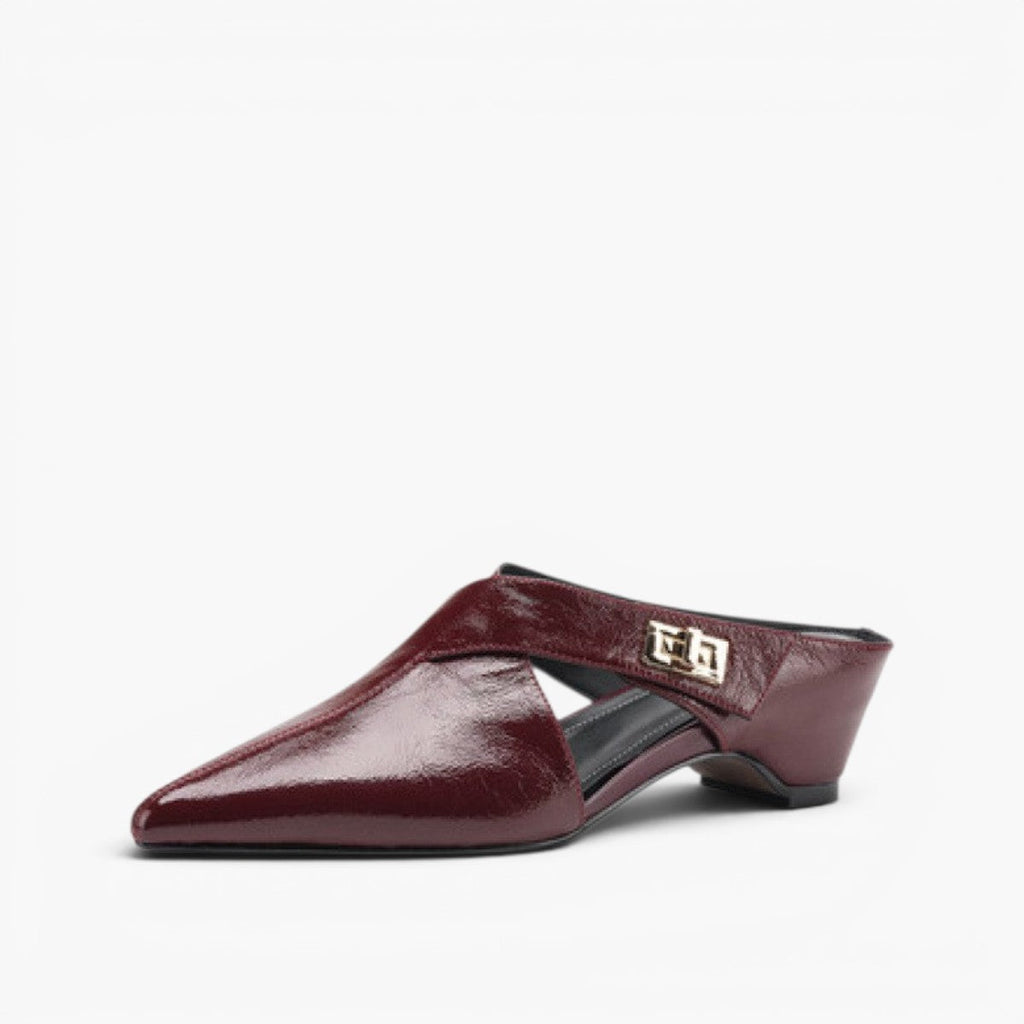 Winanne | Pointed Lambskin Leather Mules
