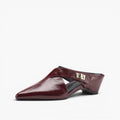 Winanne | Pointed Lambskin Leather Mules