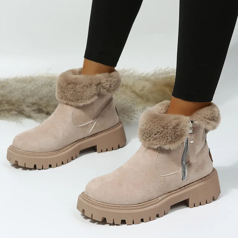 Winena | Faux Fur Lined Fold-Over Winter Boots